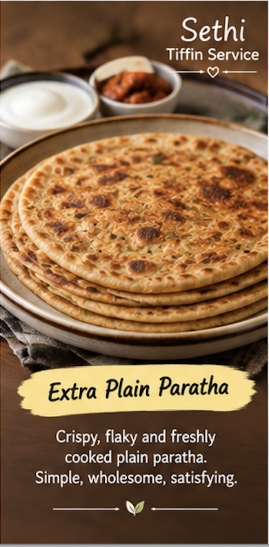 Extra Plain Paratha - only with any meal