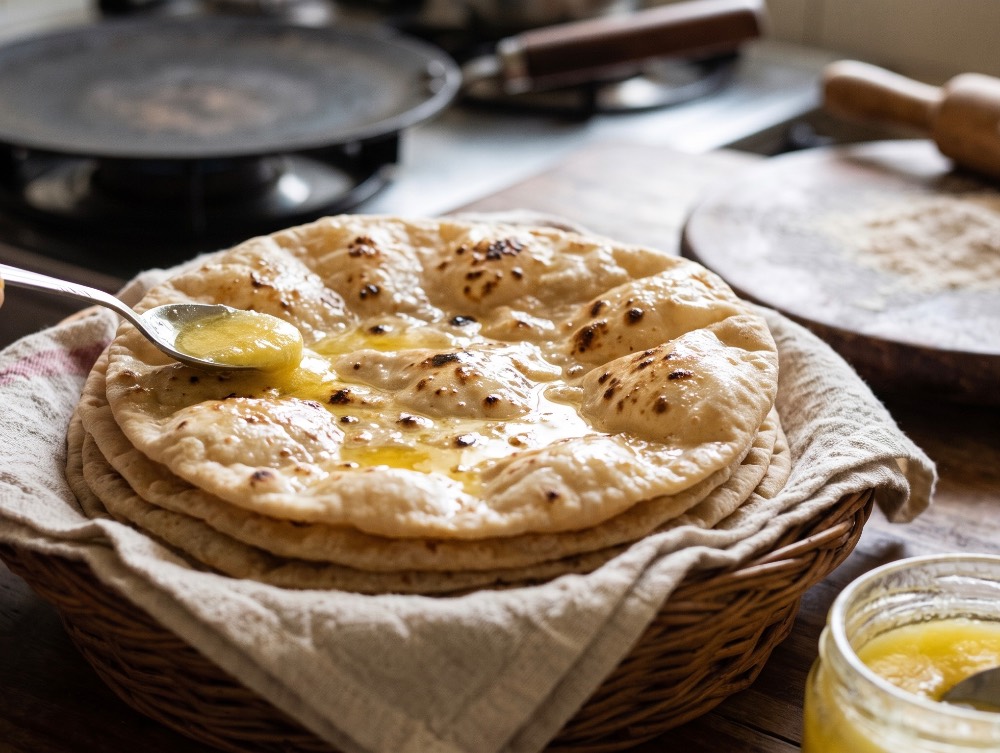 Extra ghee roti