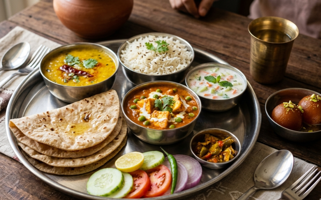 Paneer Thali Meal