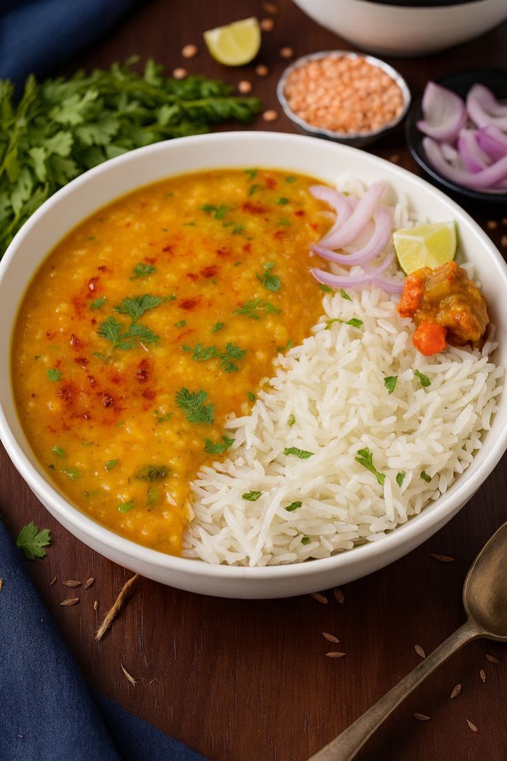Dal Tadka & Rice Combo (Dinner)