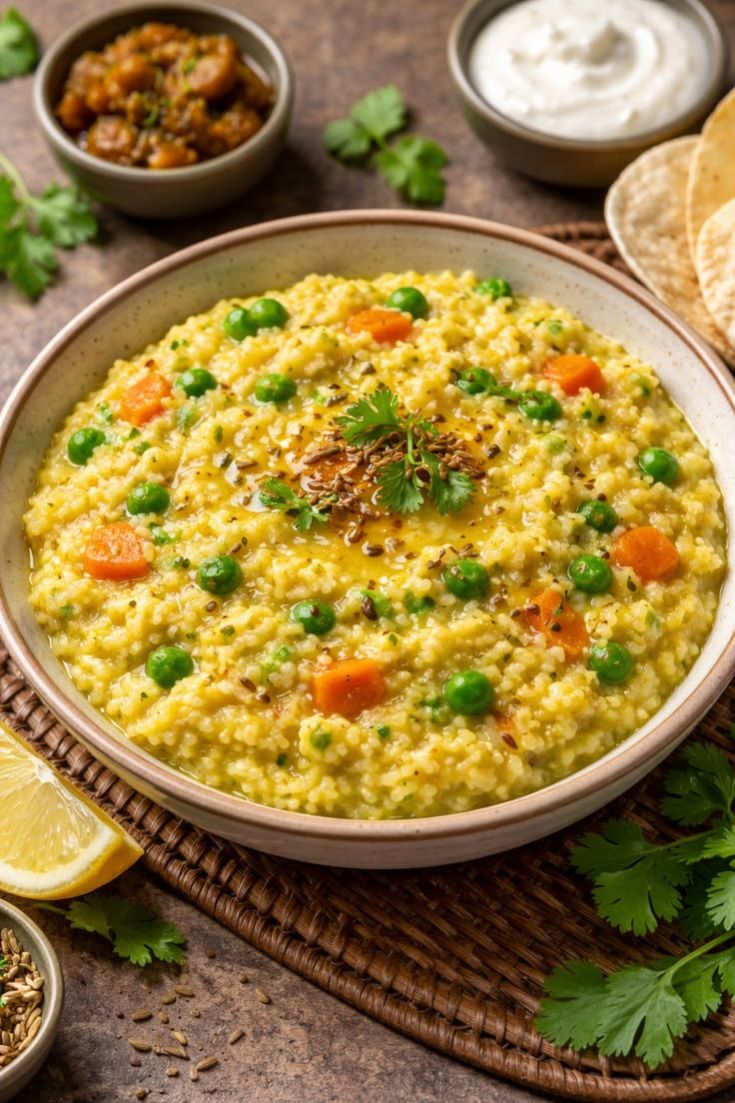 Veg Khichdi & Curd (Dinner)