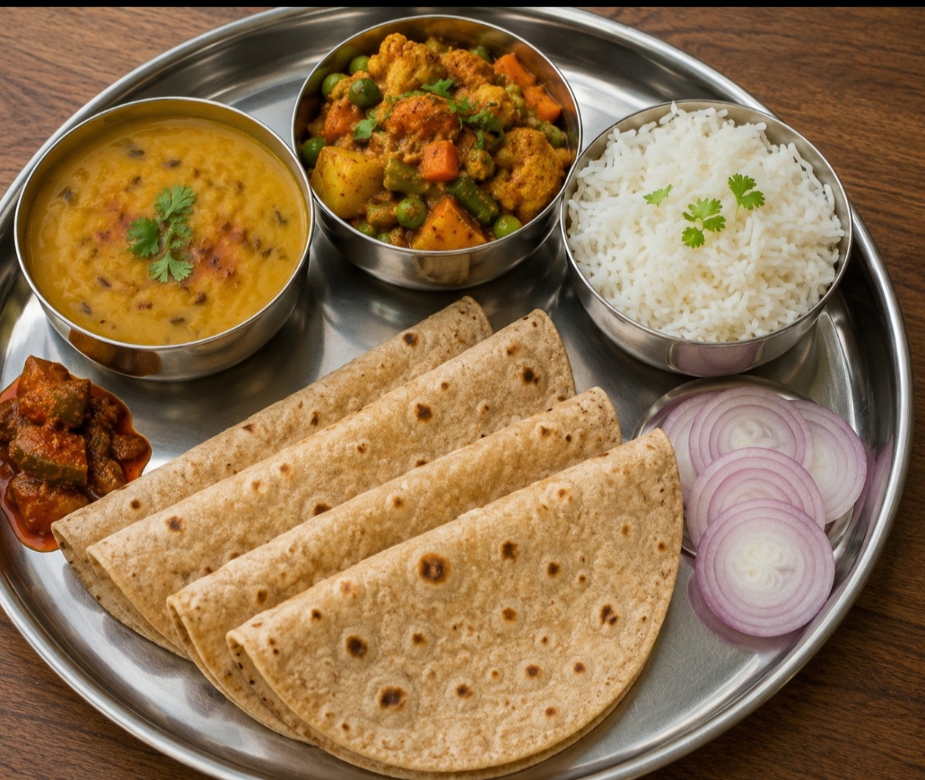 Complete veg thali