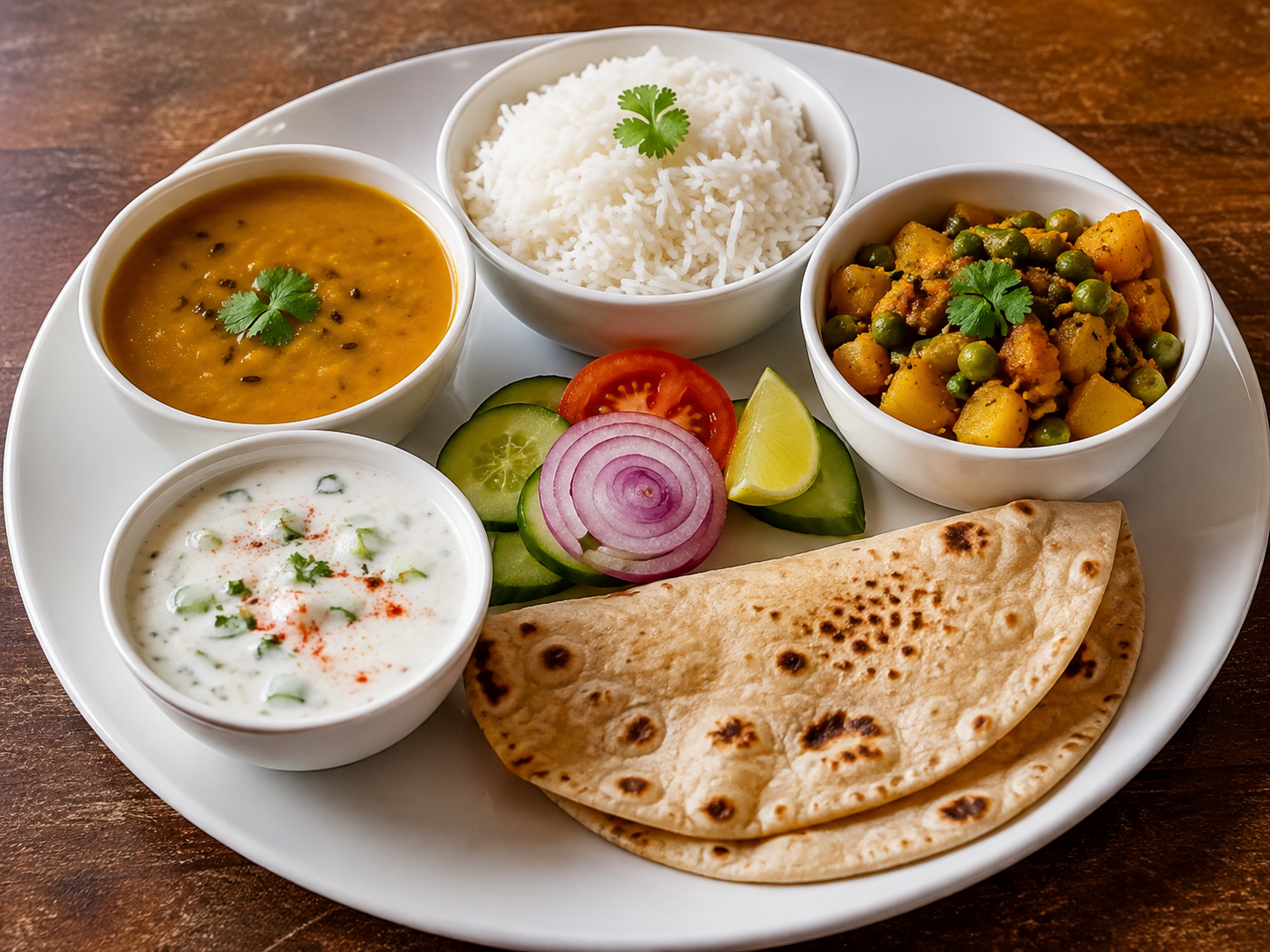 Simple thali