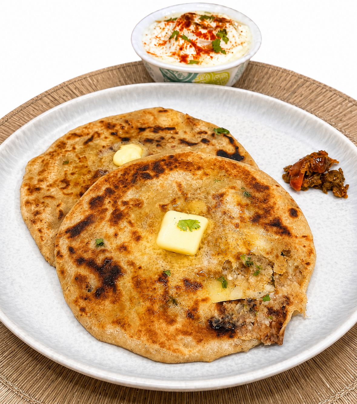 Aaloo paratha combo