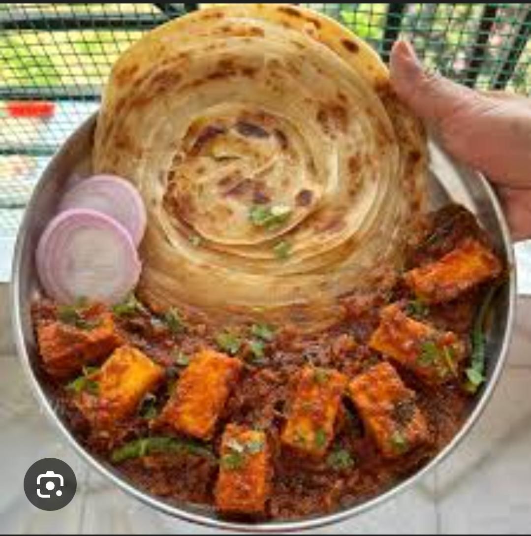 Chilli paneer & lachha parantha