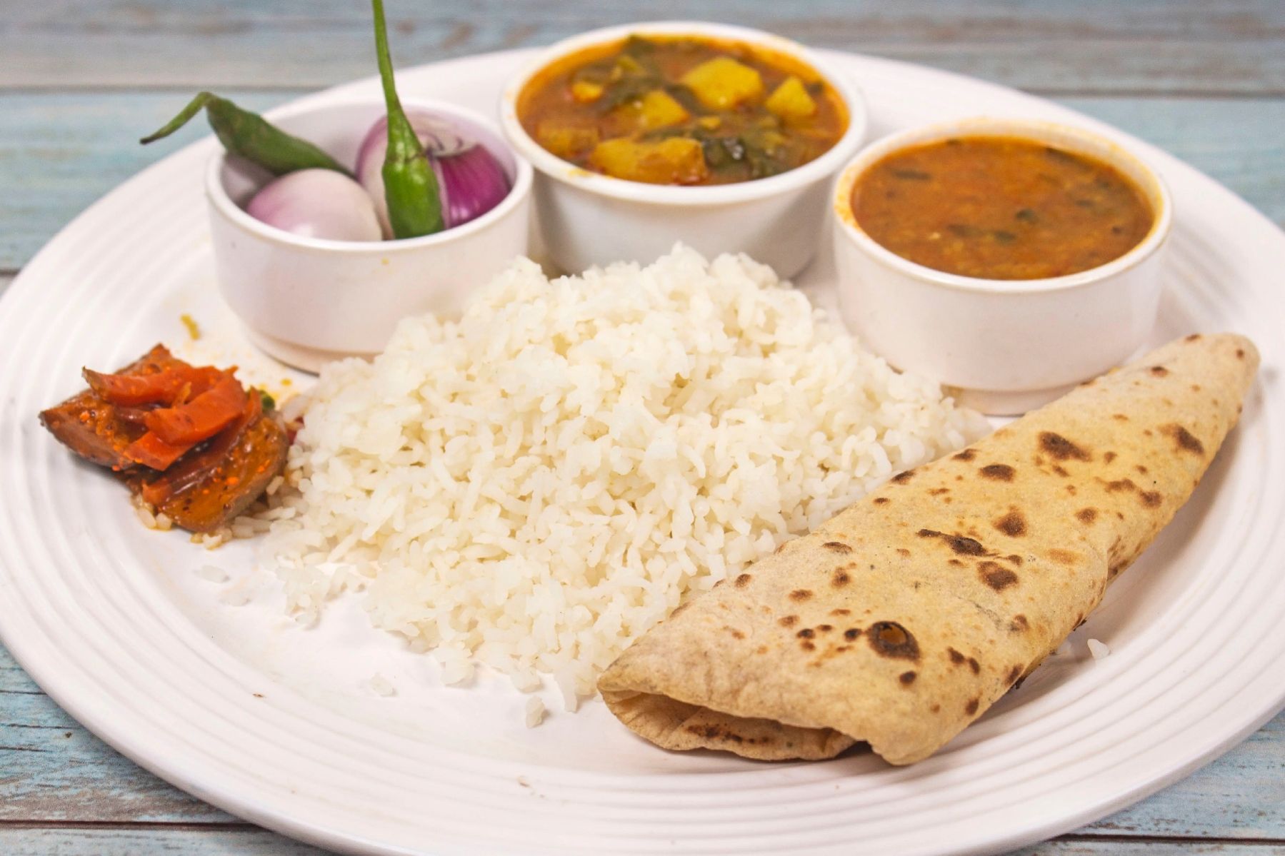 Premium matter mushroom combo thali