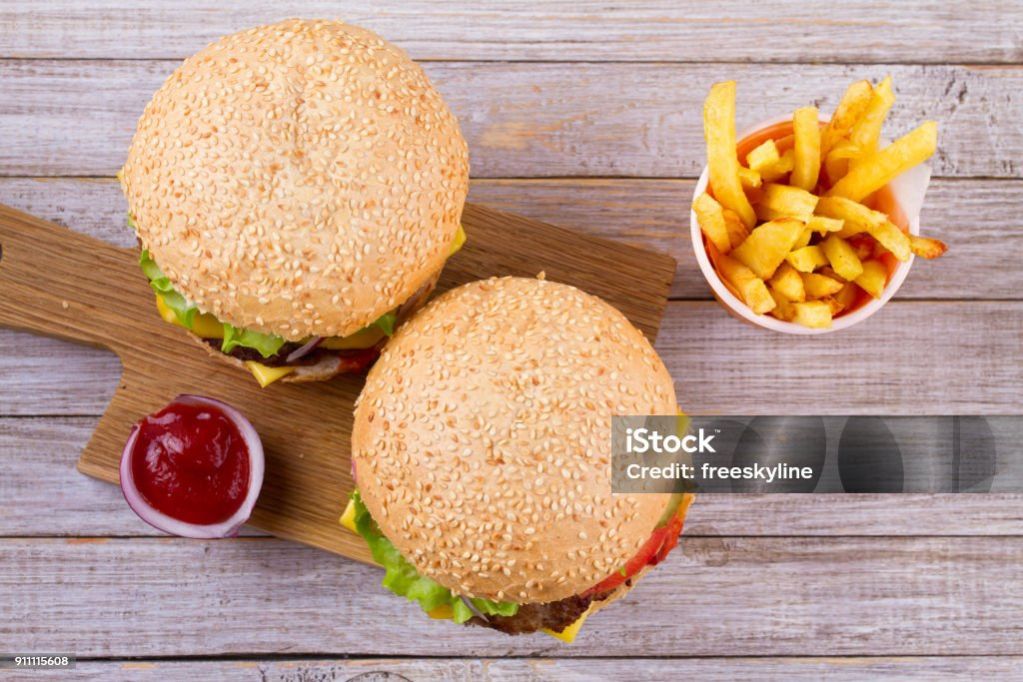 2 burger & peri peri fries