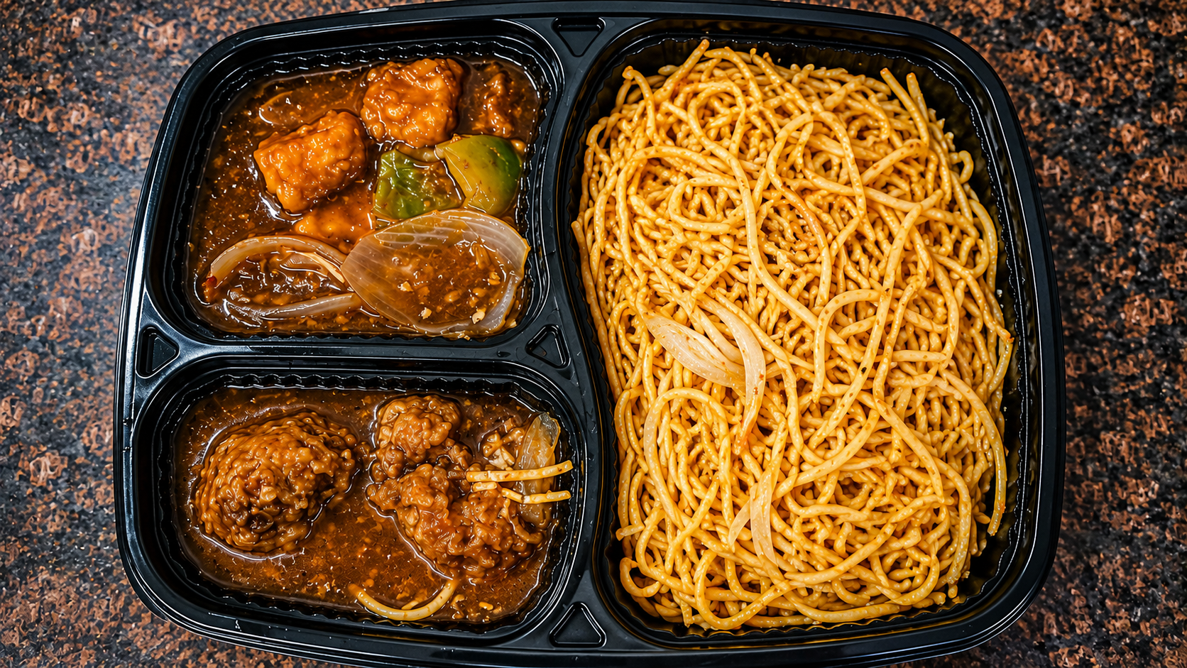 chilli paneer & chowmin