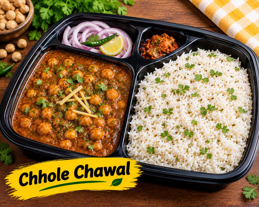Chhole chawal