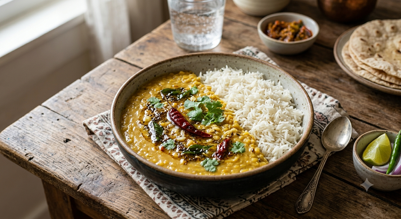 Dal Tadka Rice Bowl