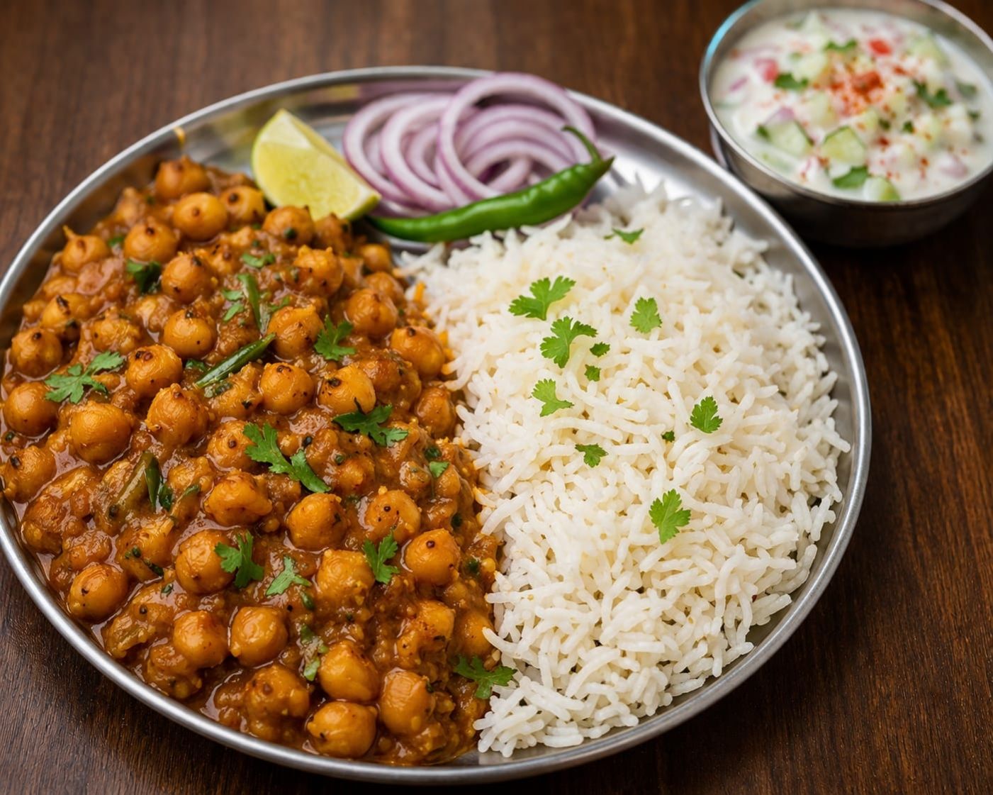 Chole chawal full